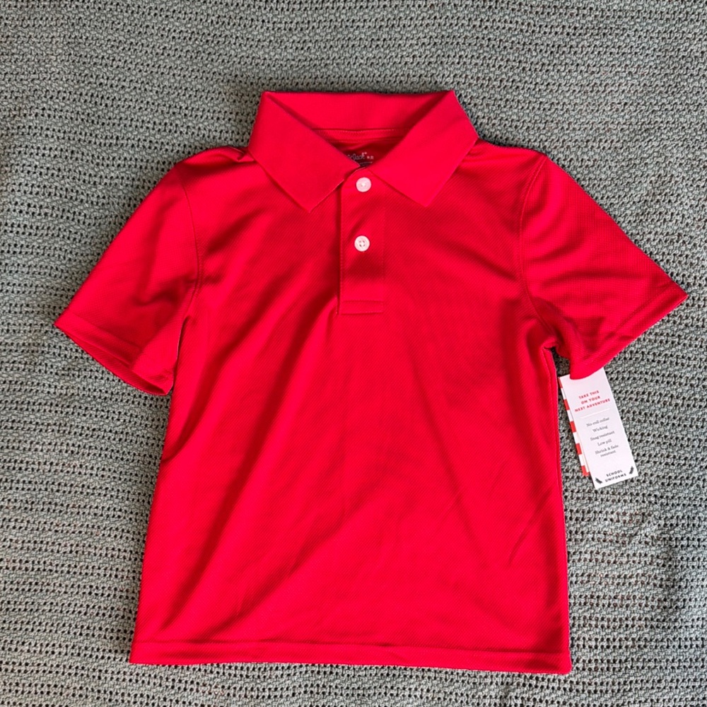 5/$25 Boys sz 8 Kids Red Polo Shirt